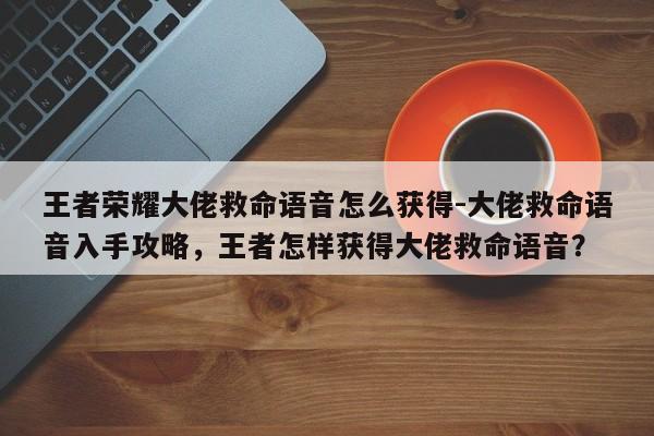 王者荣耀大佬救命语音怎么获得-大佬救命语音入手攻略，王者怎样获得大佬救命语音？-第1张图片-梵四游戏网