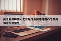 关于阴阳师同心之兰是什么阴阳师同心之兰具体介绍的信息