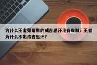 为什么王者荣耀里的成吉思汗没有皮肤？王者为什么不出成吉思汗？