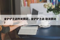 金铲铲之战咋关震动，金铲铲之战 取消震动？