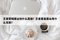 王者荣耀盾山怕什么英雄？王者里面盾山用什么克制？